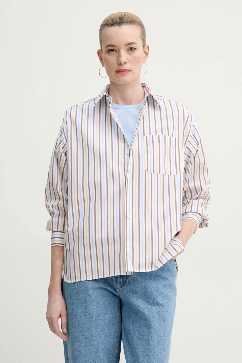 A.P.C. camasa din bumbac chemise stephanie femei, cu guler clasic, relaxed, COHEI.F12605