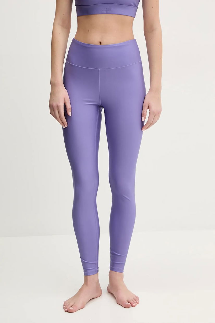 Casall leggins de antrenament Glitz culoarea violet, neted, 25056