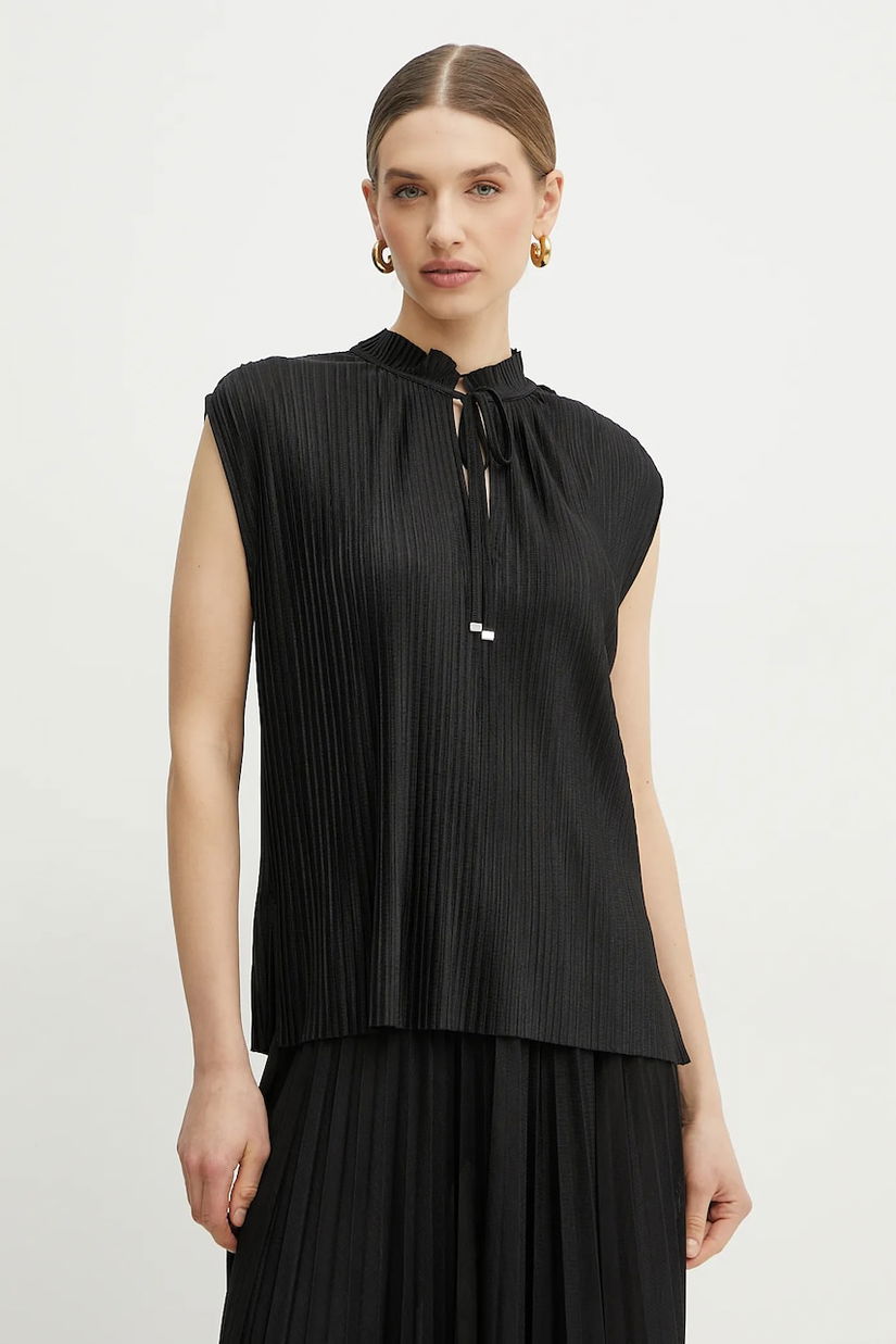 BOSS top femei, culoarea negru, neted, 50546364