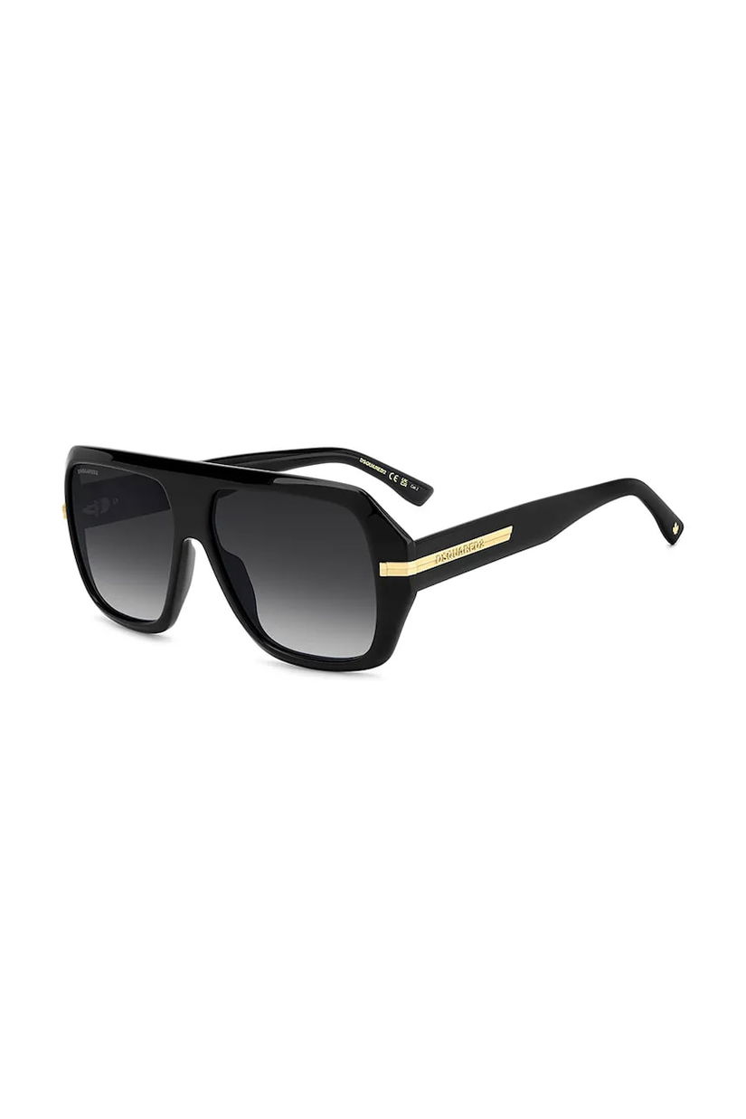 DSQUARED2 ochelari barbati, culoarea negru, D2 0160/S