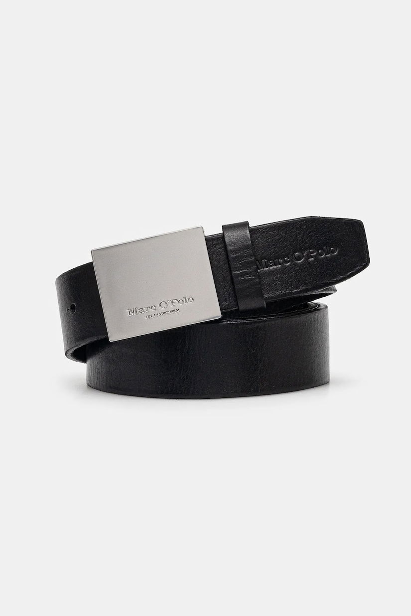 Marc O'Polo curea de piele barbati, culoarea negru, 50227749501103