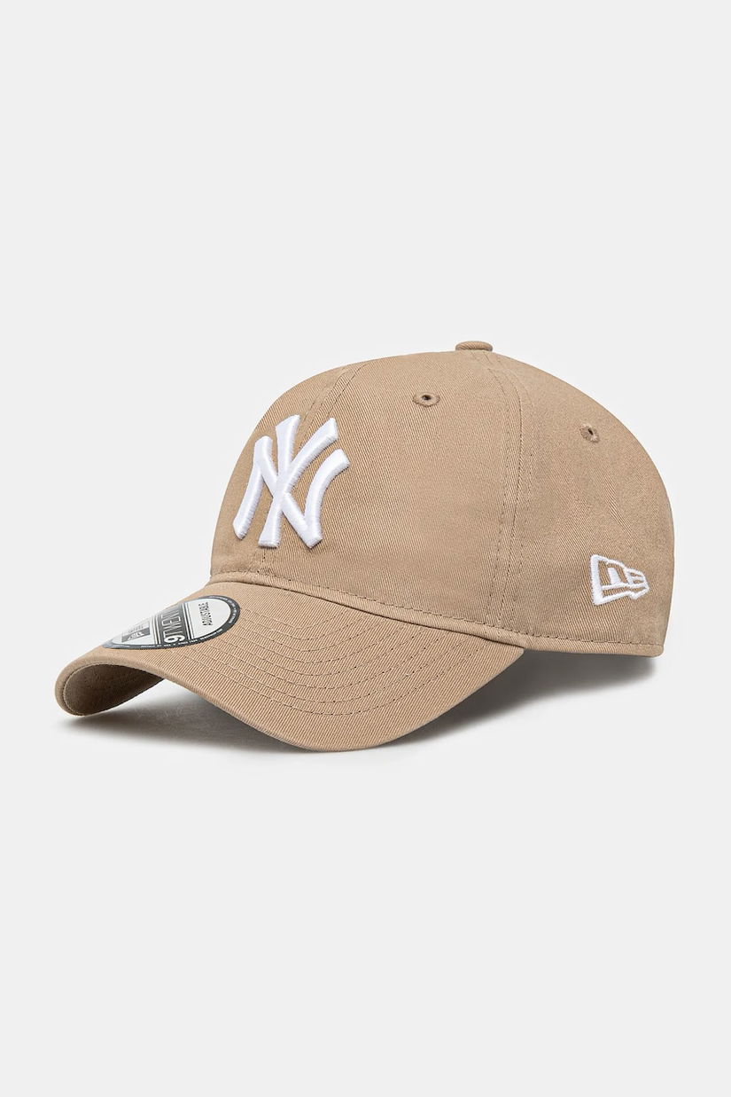 New Era șapcă de baseball din bumbac culoarea verde, neted, 60471468