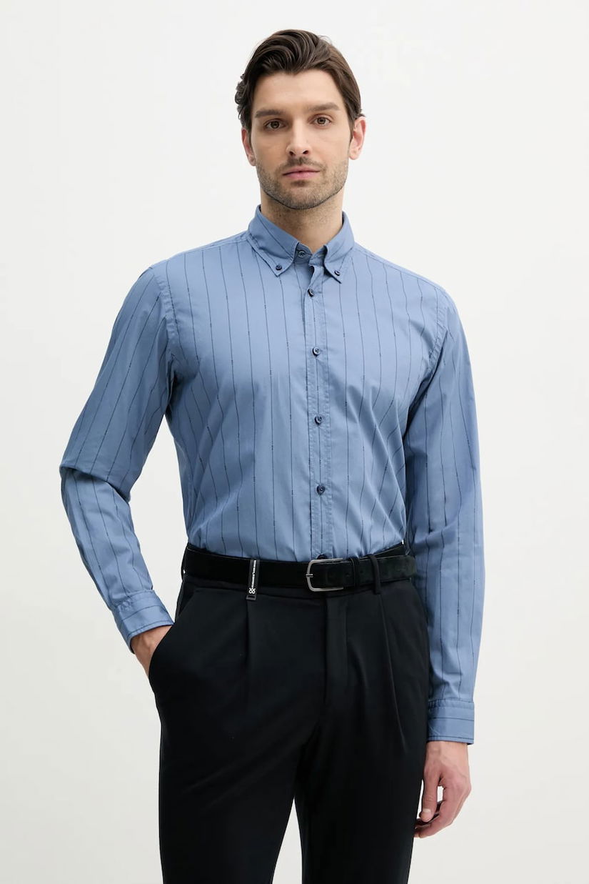 BOSS Orange camasa din bumbac barbati, cu guler button-down, regular, 50537368