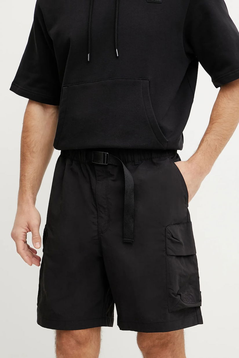 The North Face pantaloni scurti Cargo Pocket barbati, culoarea negru, NF0A8BJGJK31