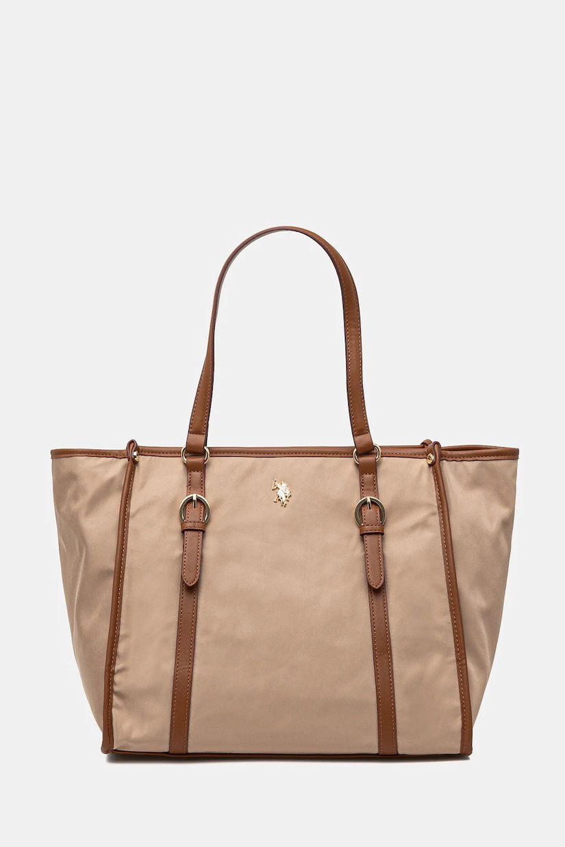 U.S. Polo Assn. poseta Houston culoarea bej, BEUHU6386WZC