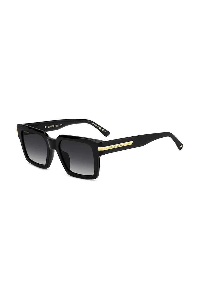 DSQUARED2 ochelari barbati, culoarea negru, D2 0161/G/S