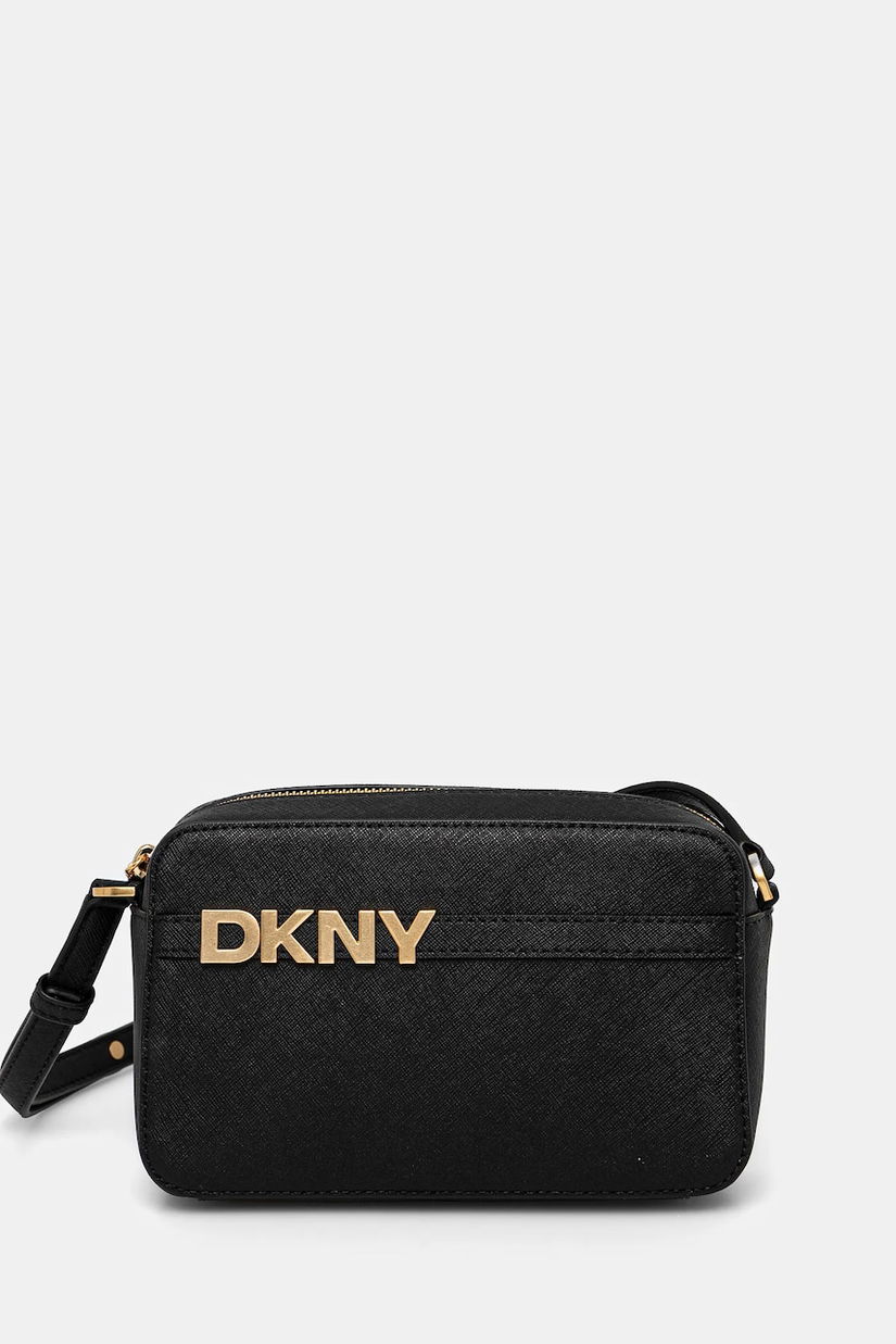 Dkny poseta de piele culoarea negru, R51E1J31