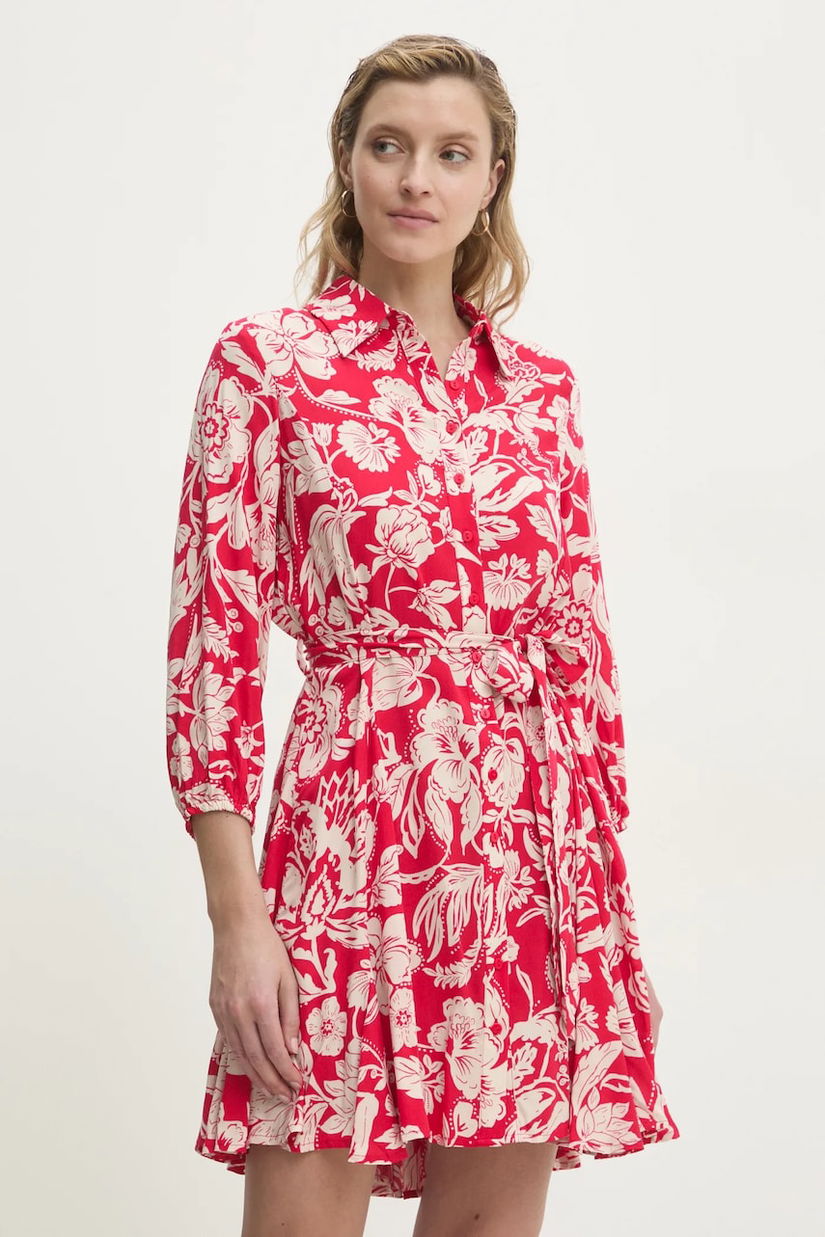 Answear Lab rochie culoarea rosu, mini, dreaptă