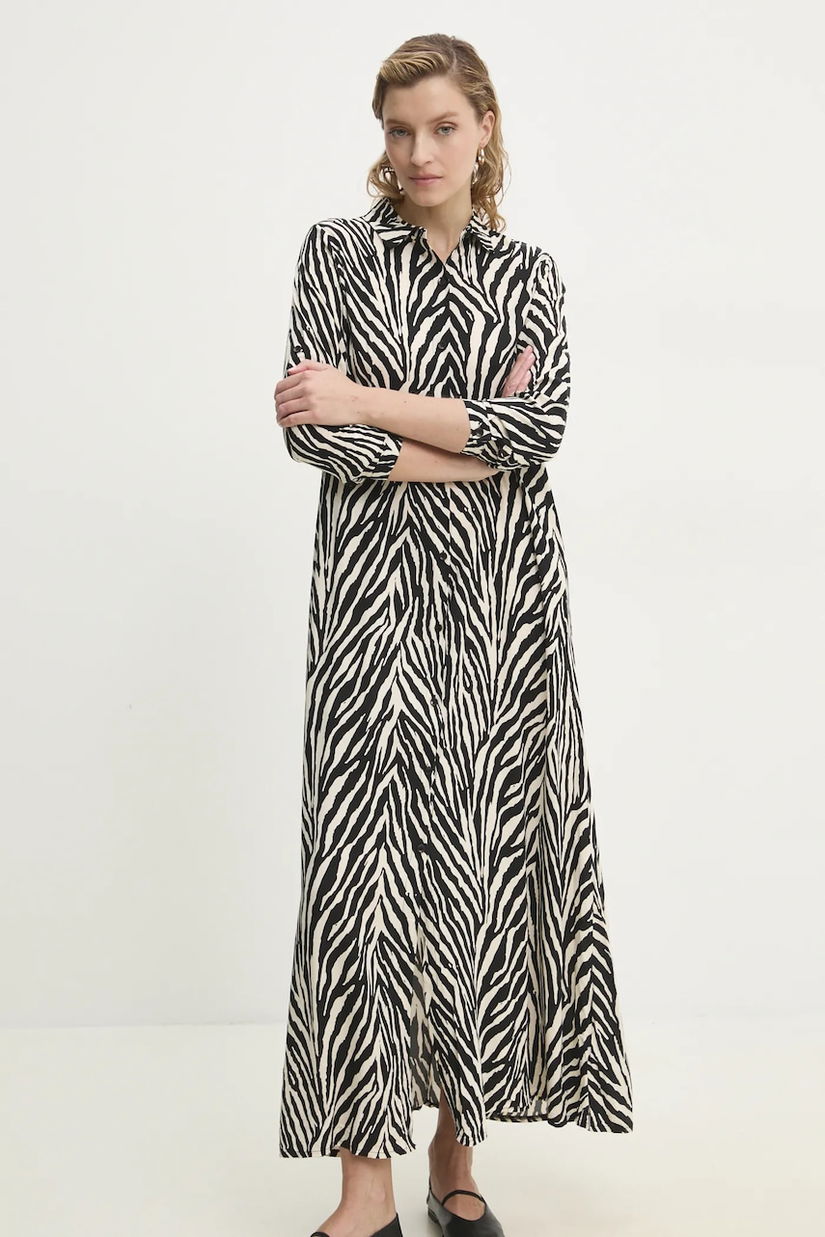 Answear Lab rochie culoarea negru, maxi, dreaptă