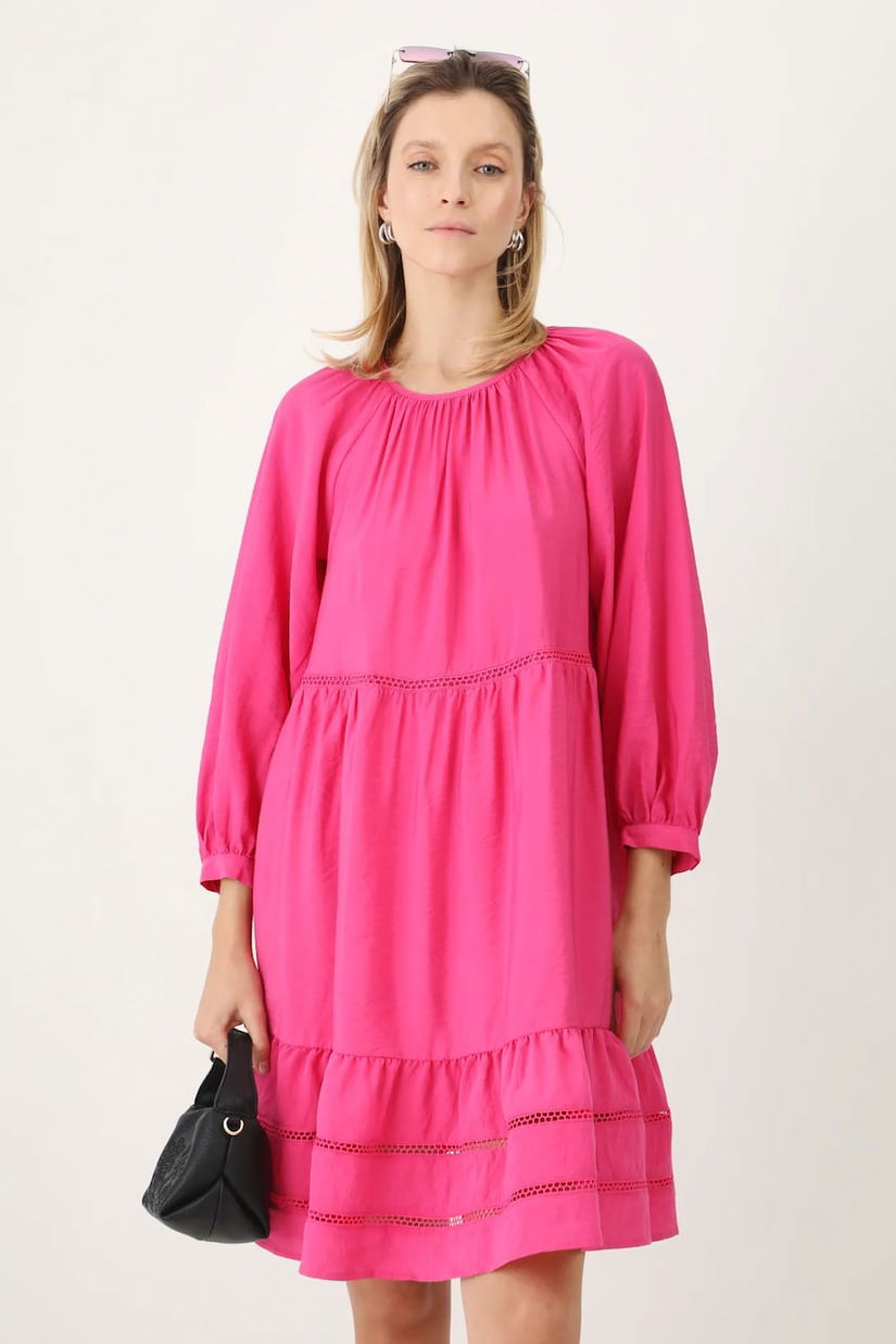 Medicine rochie culoarea roz, mini, oversize