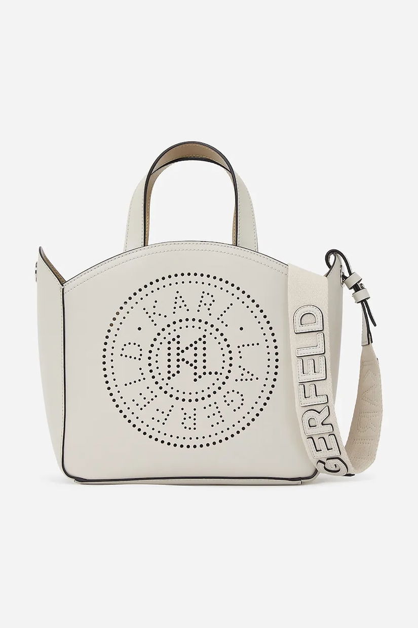 Karl Lagerfeld poseta de piele culoarea alb, A1W30058
