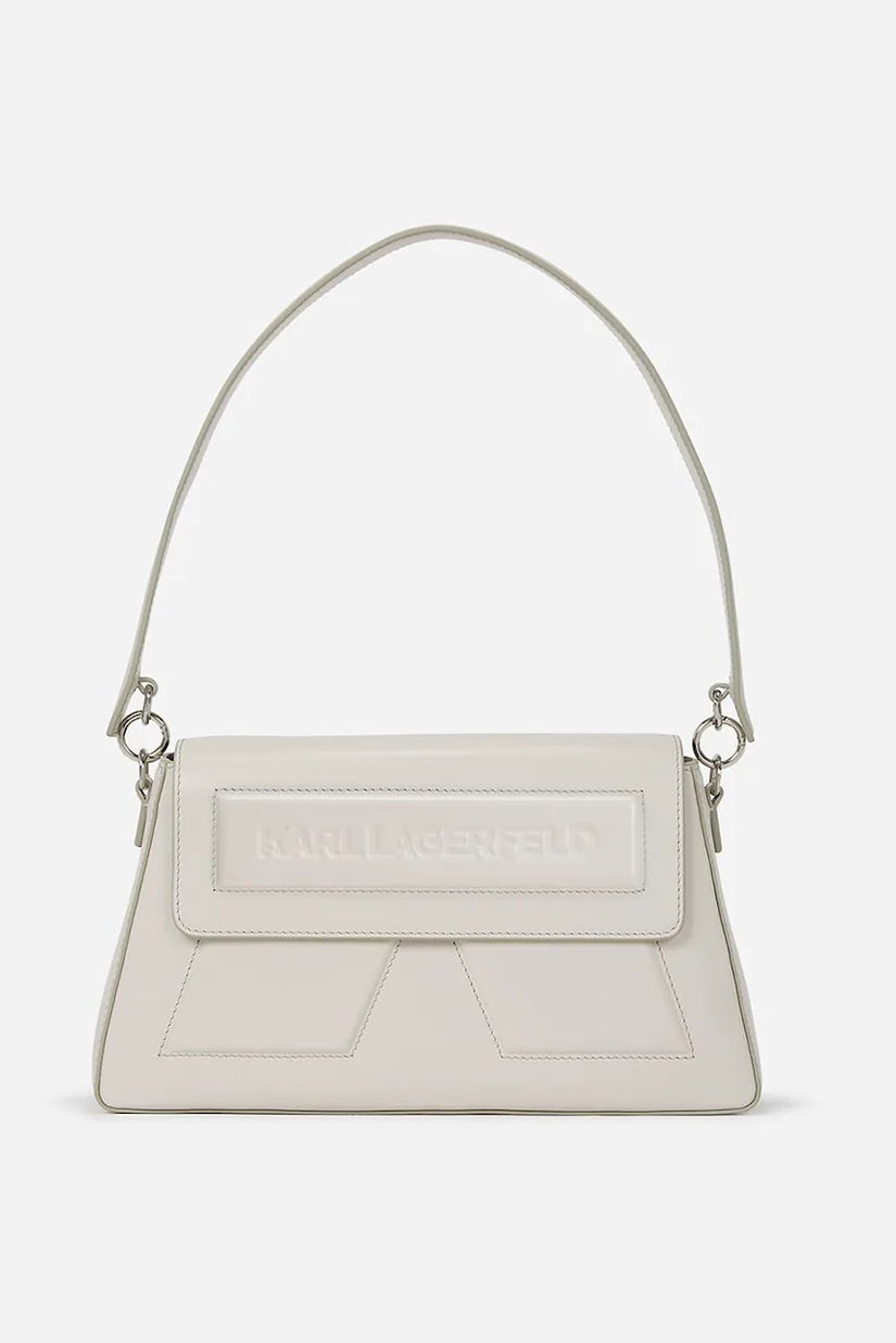 Karl Lagerfeld poseta de piele culoarea alb, A1W30154