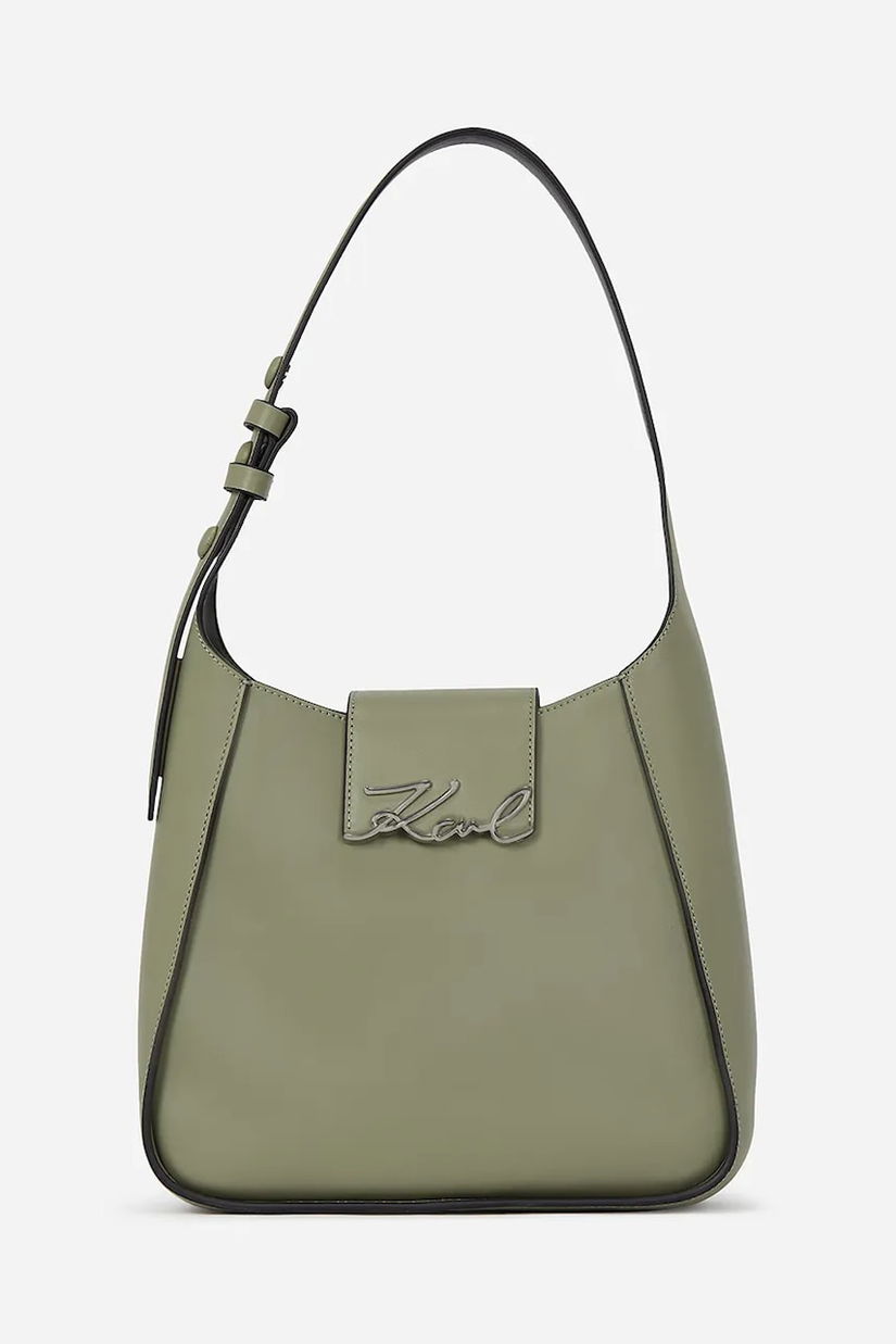 Karl Lagerfeld poseta de piele culoarea verde, A1W30434