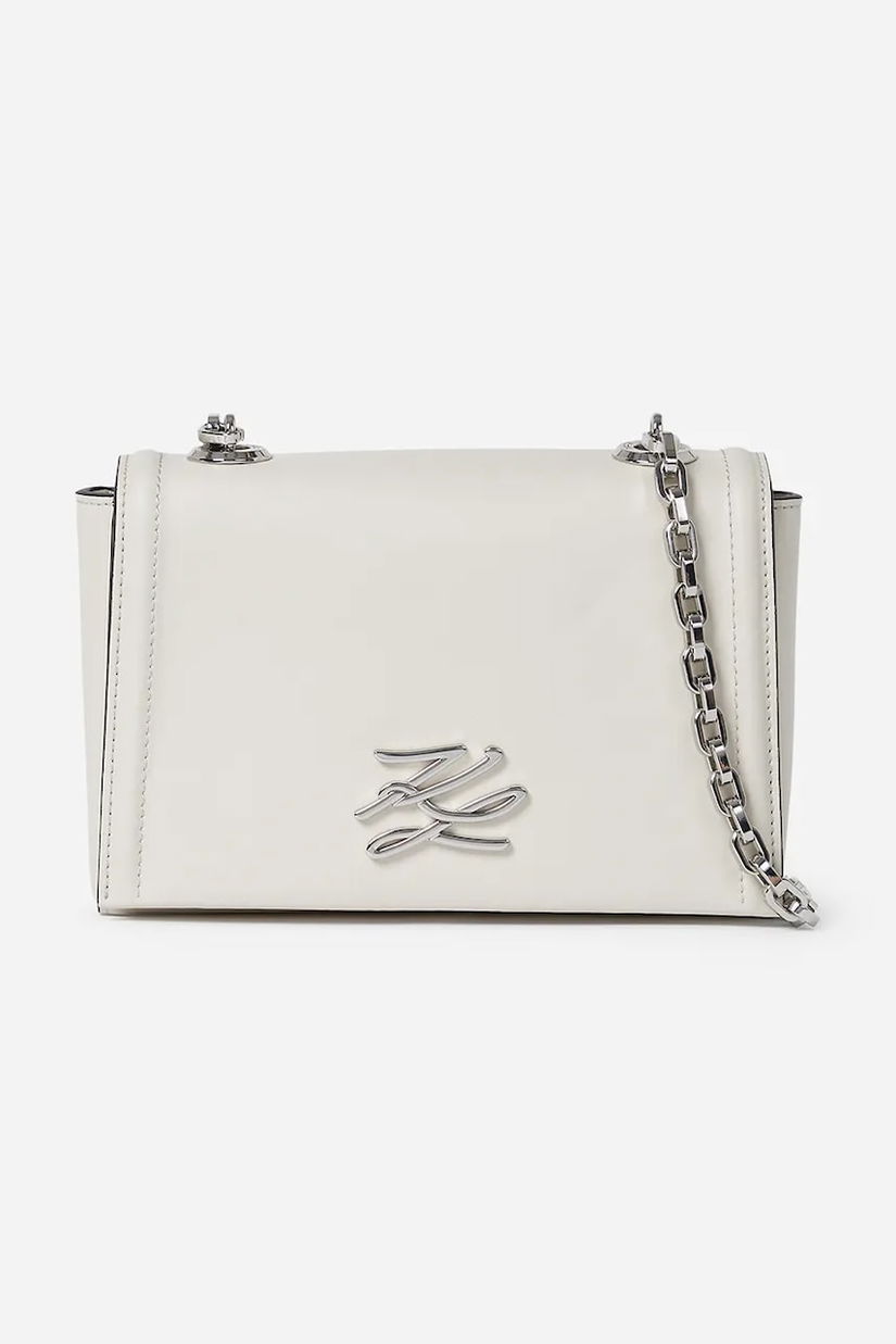 Karl Lagerfeld poseta de piele culoarea alb, A1W30174