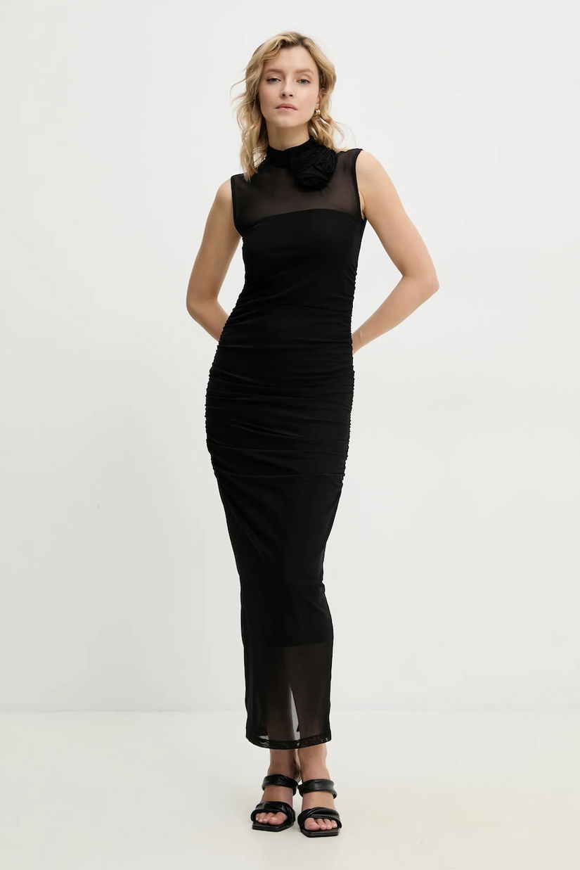 Answear Lab rochie culoarea negru, maxi, mulată