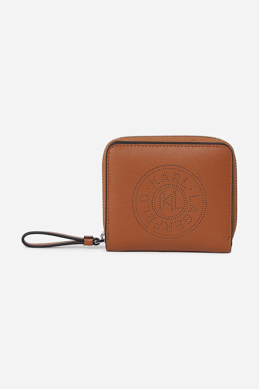 Karl Lagerfeld portofel femei, culoarea maro, A1W32084