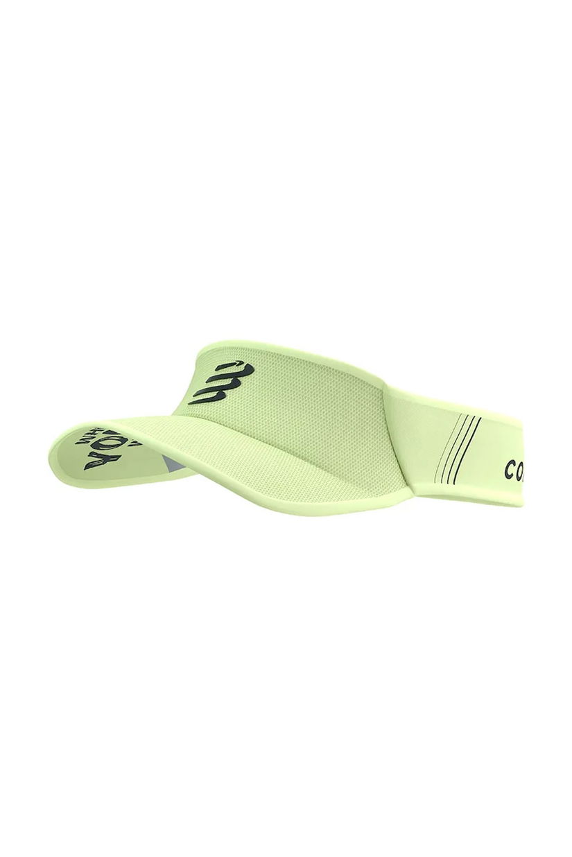 Compressport sapca cozoroc Visor Ultralight culoarea verde, cu imprimeu, XHWU3894