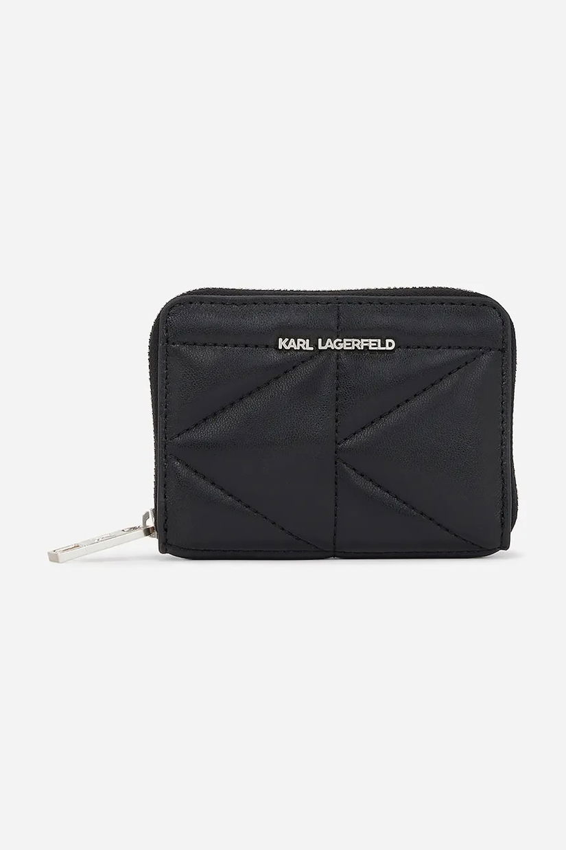 Karl Lagerfeld portofel de piele femei, culoarea negru, A1W32064