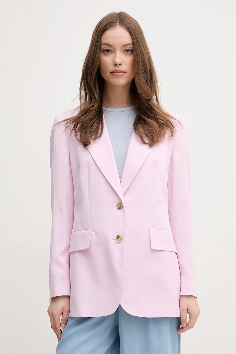 Joop! blazer din amestec de in culoarea violet, un singur rand de nasturi, neted, 30046414