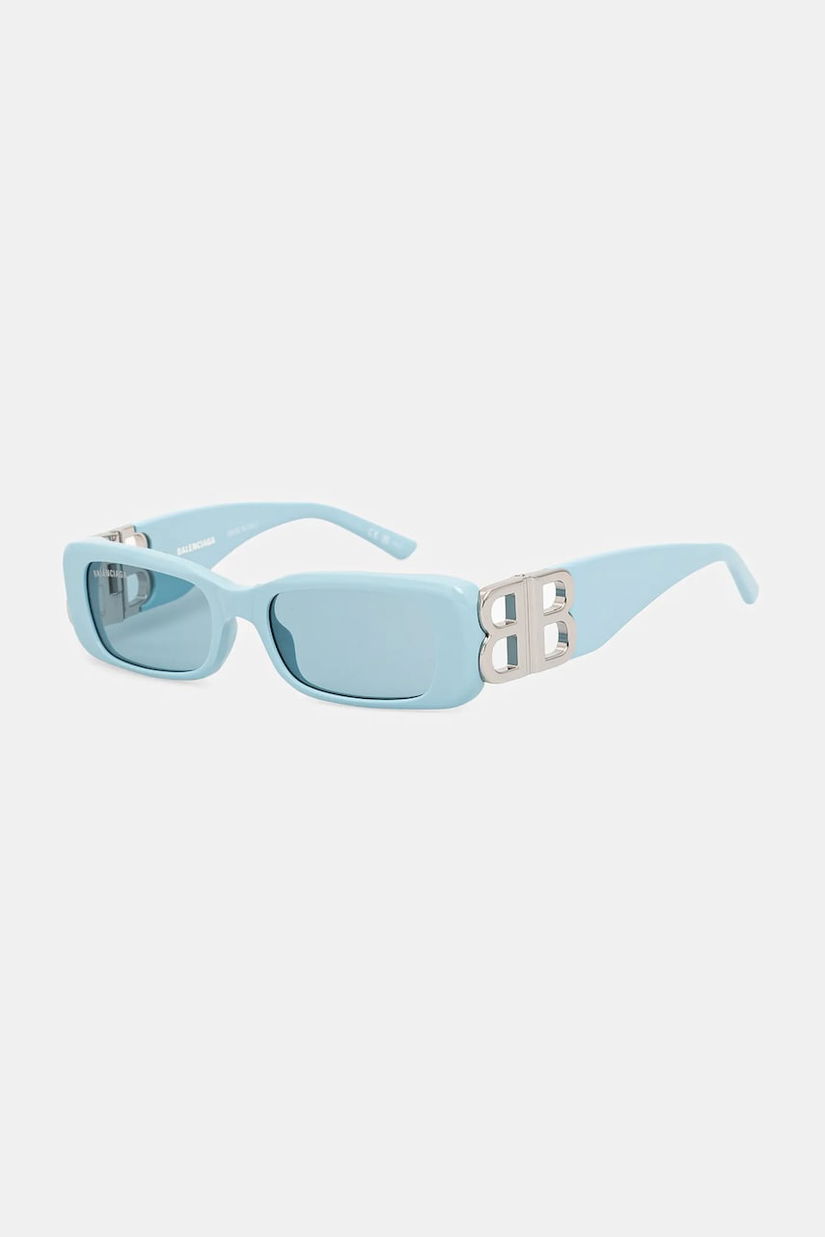 Balenciaga ochelari de soare BB0096S femei, culoarea argintiu
