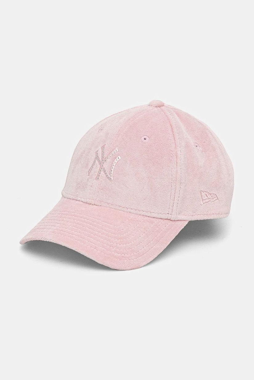 New Era sapca culoarea roz, cu imprimeu, 60595353