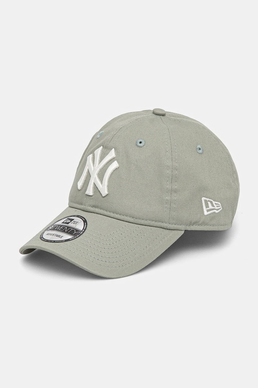 New Era șapcă de baseball din bumbac culoarea verde, neted, 60595475