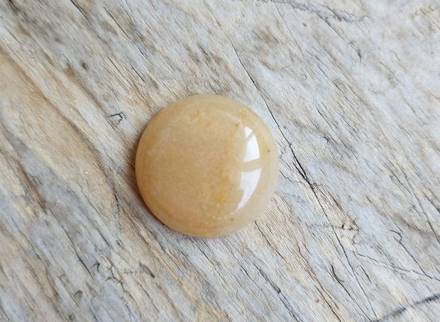 Cabochon aventurin galben, 25 mm