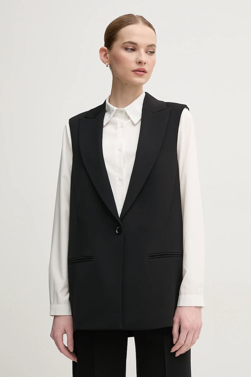 Marc Aurel vesta culoarea negru, un singur rand de nasturi, 5708-2020-92875