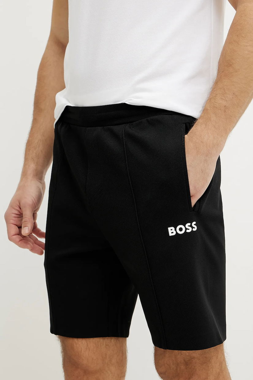 BOSS Green pantaloni scurti barbati, culoarea negru, 50537819