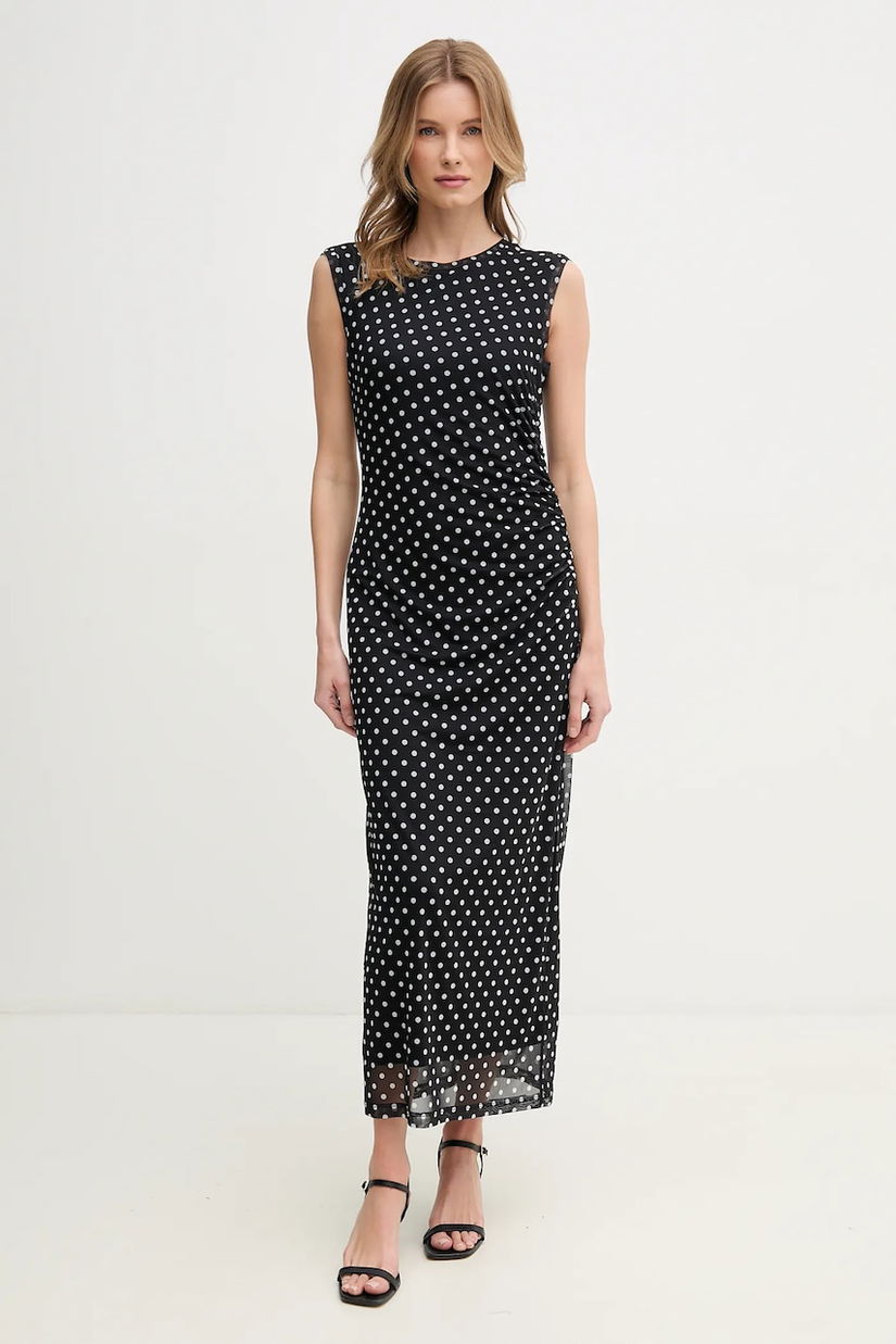 Marc Aurel rochie culoarea negru, maxi, mulată, 6533-7020-73818