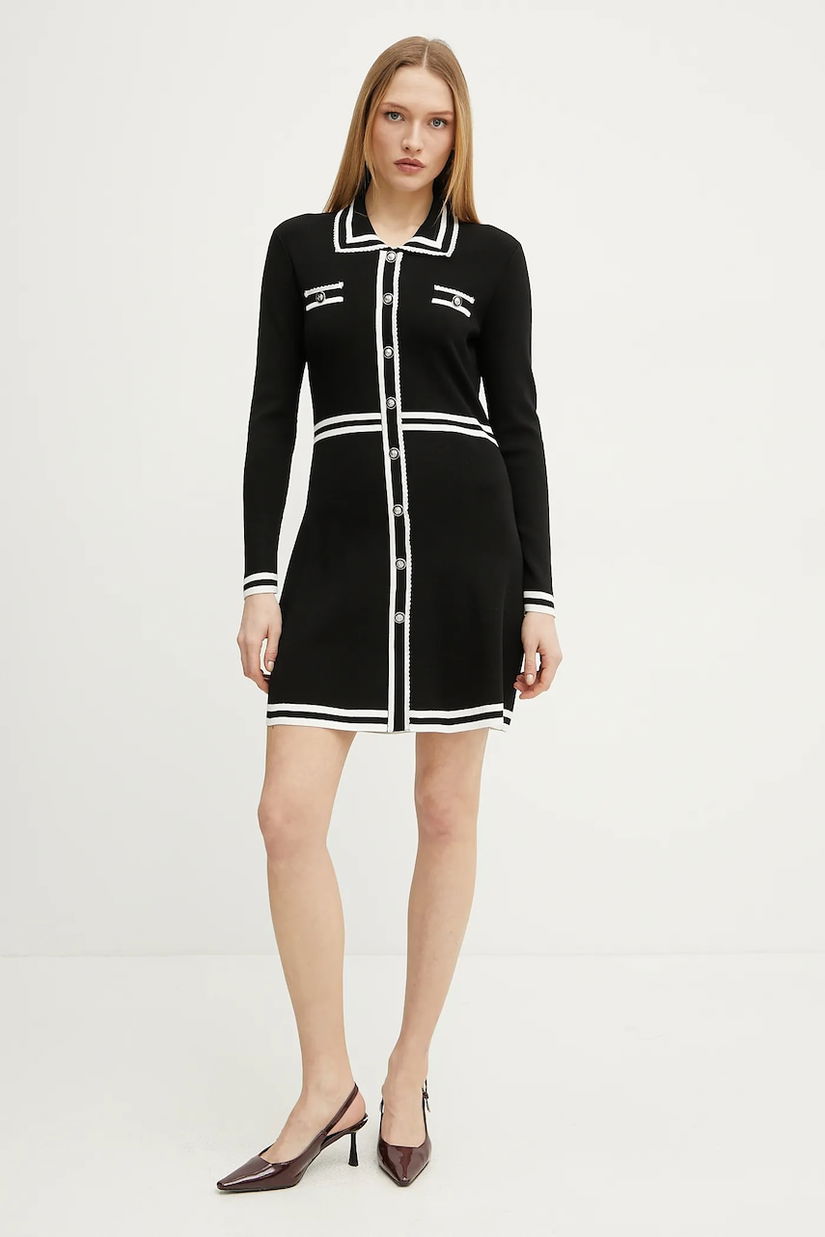 Morgan rochie RMCOCO culoarea negru, mini, mulată, RMCOCO