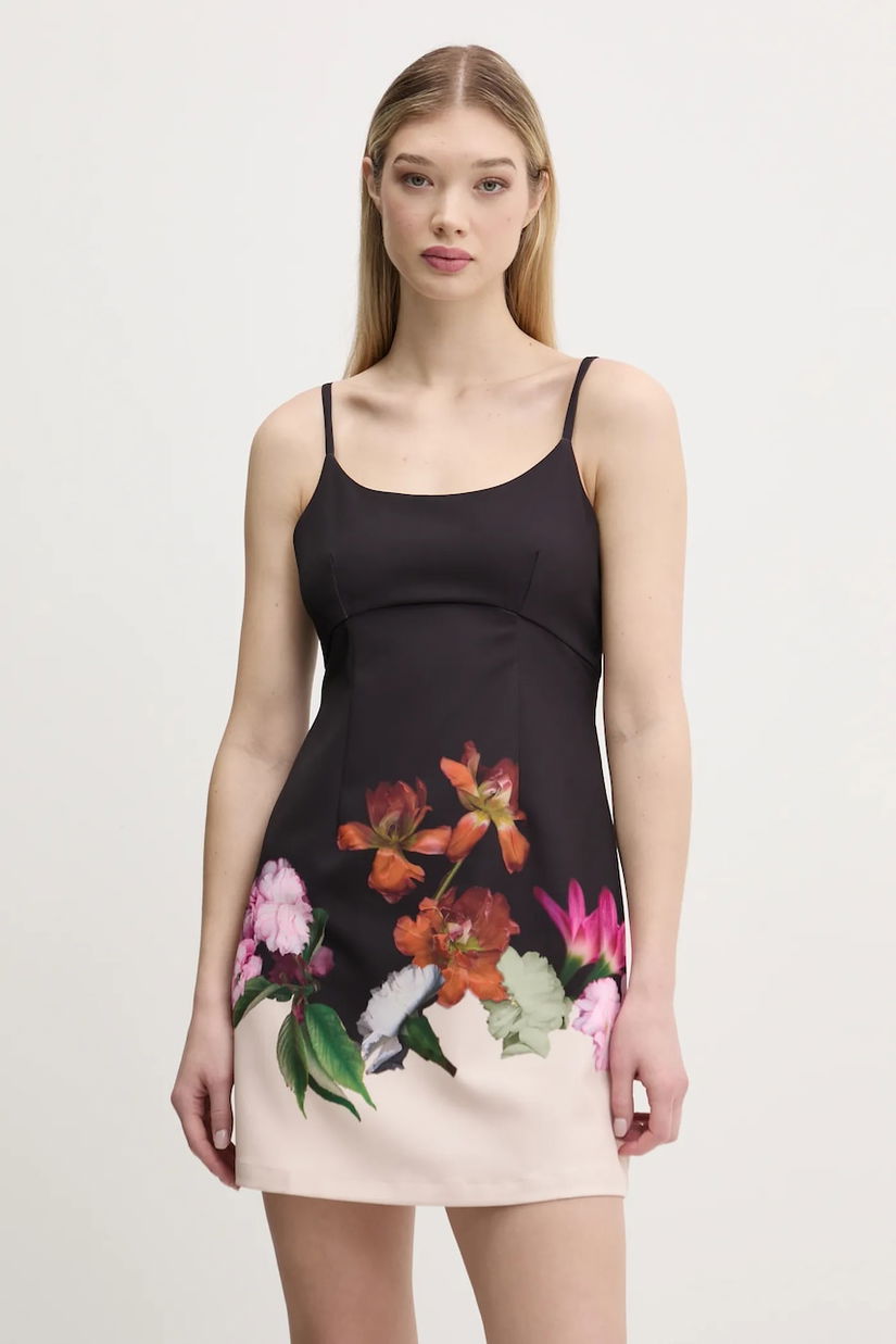 Desigual rochie LE MANS culoarea negru, mini, evazată, 25SWVW16