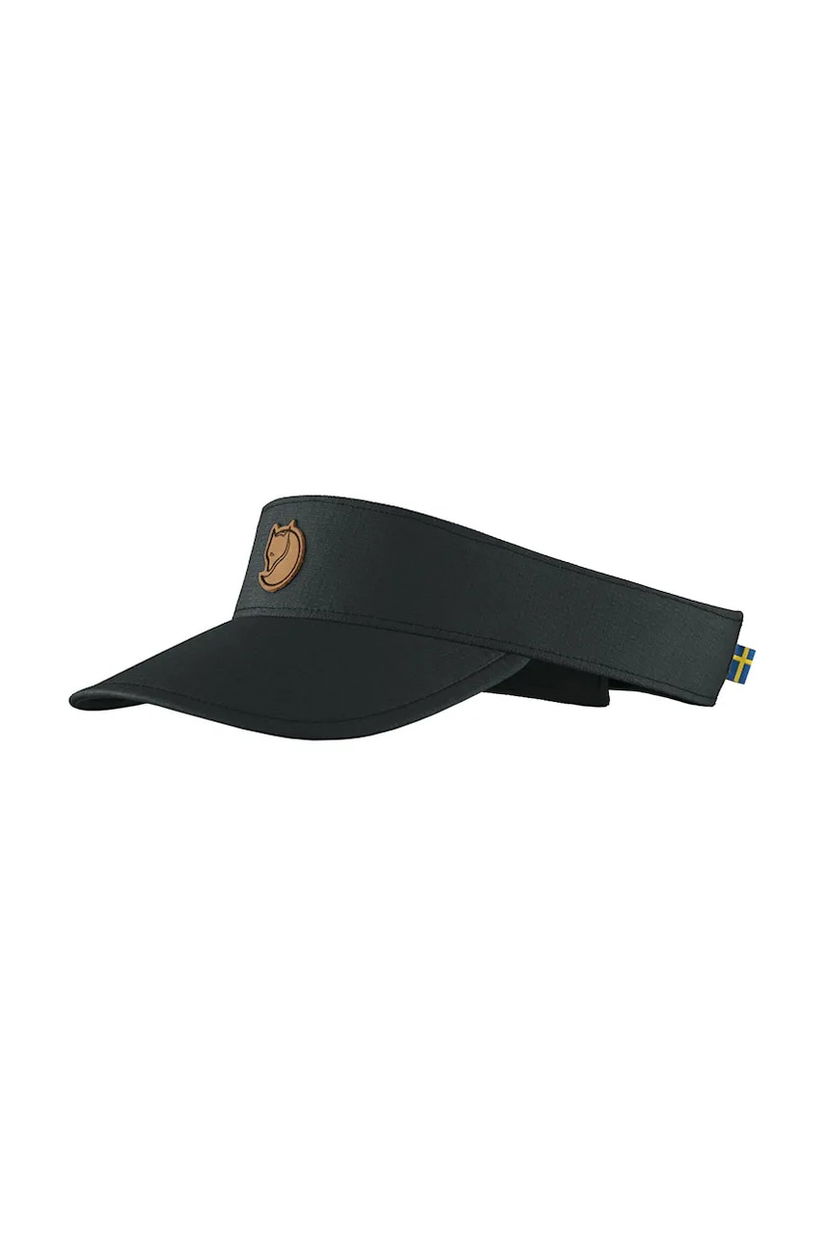 Fjallraven sapca cozoroc Abisko culoarea negru, cu imprimeu, F77409