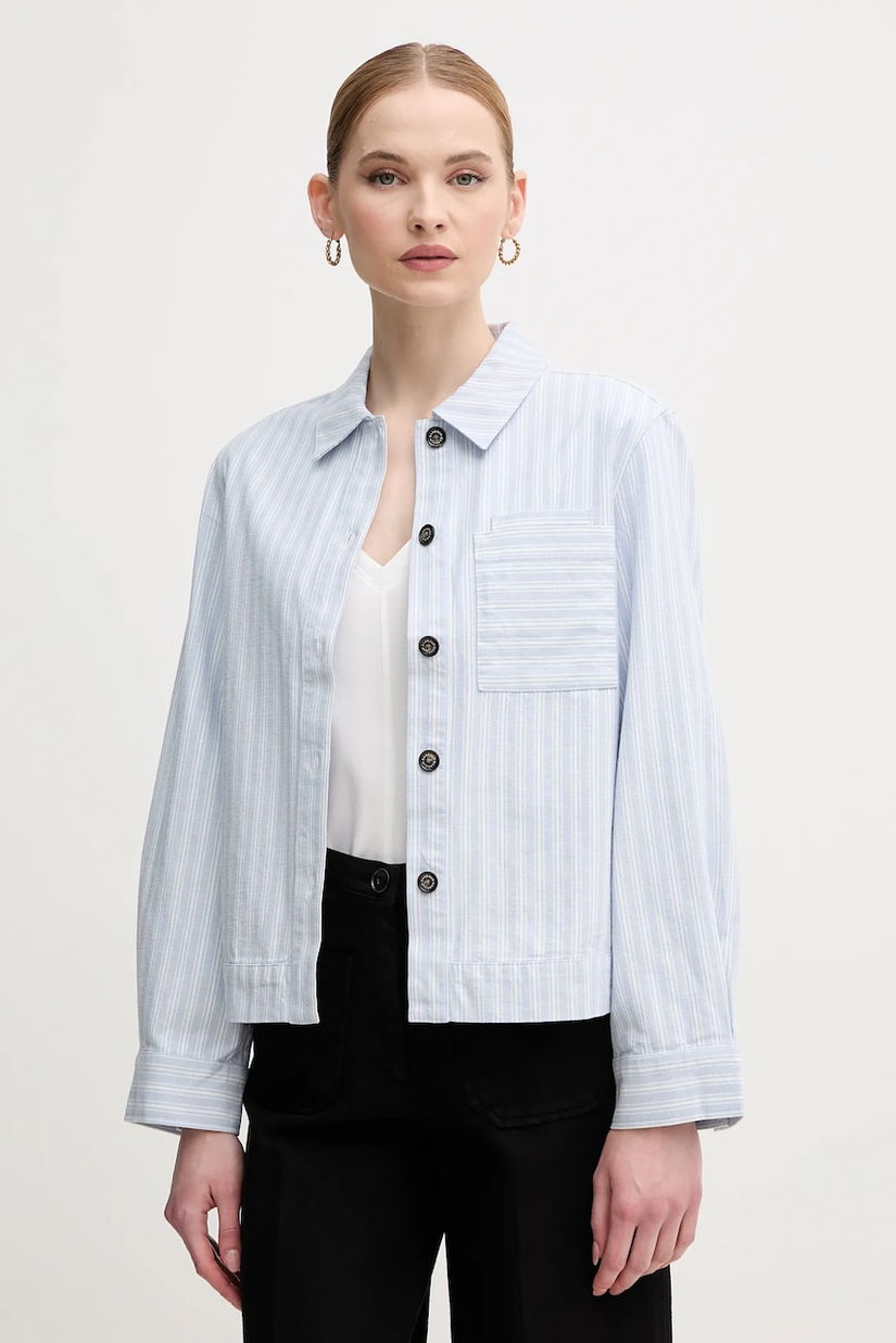 Barbour camasa din bumbac June femei, cu guler clasic, relaxed, LOS0070BL23