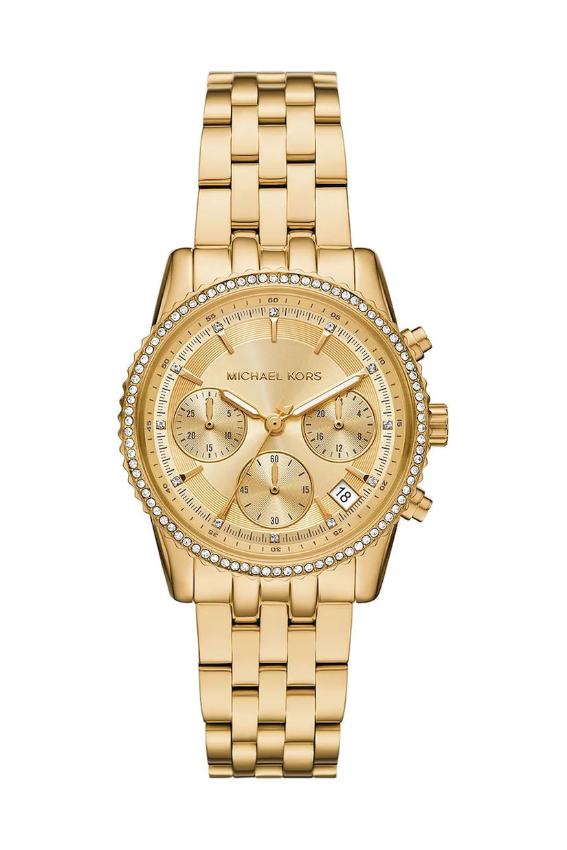 Michael Kors ceas RITZ femei, culoarea auriu, MK7530