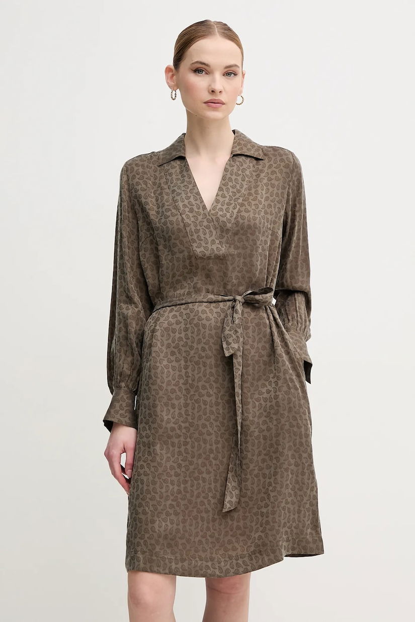 Mos Mosh rochie culoarea verde, mini, evazată, 168320