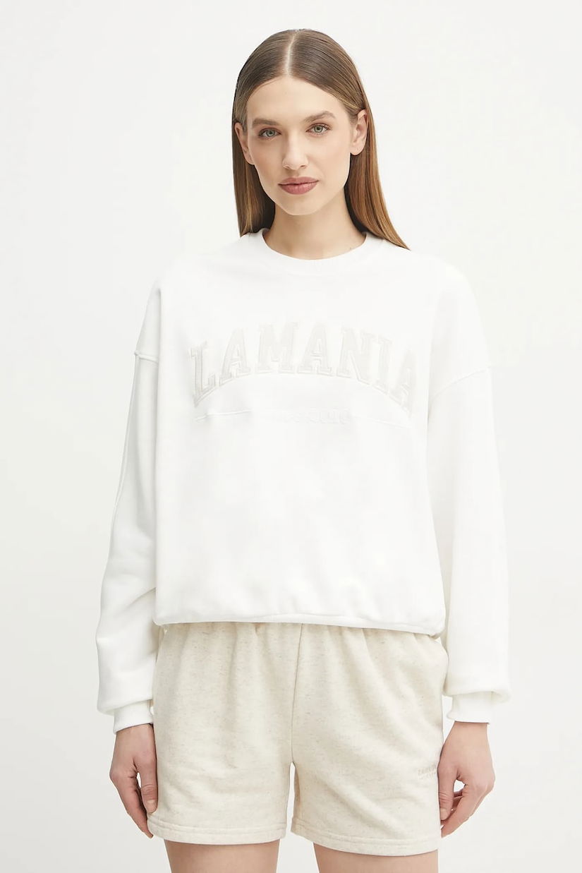 La Mania bluza femei, culoarea alb, cu imprimeu, FUNKY