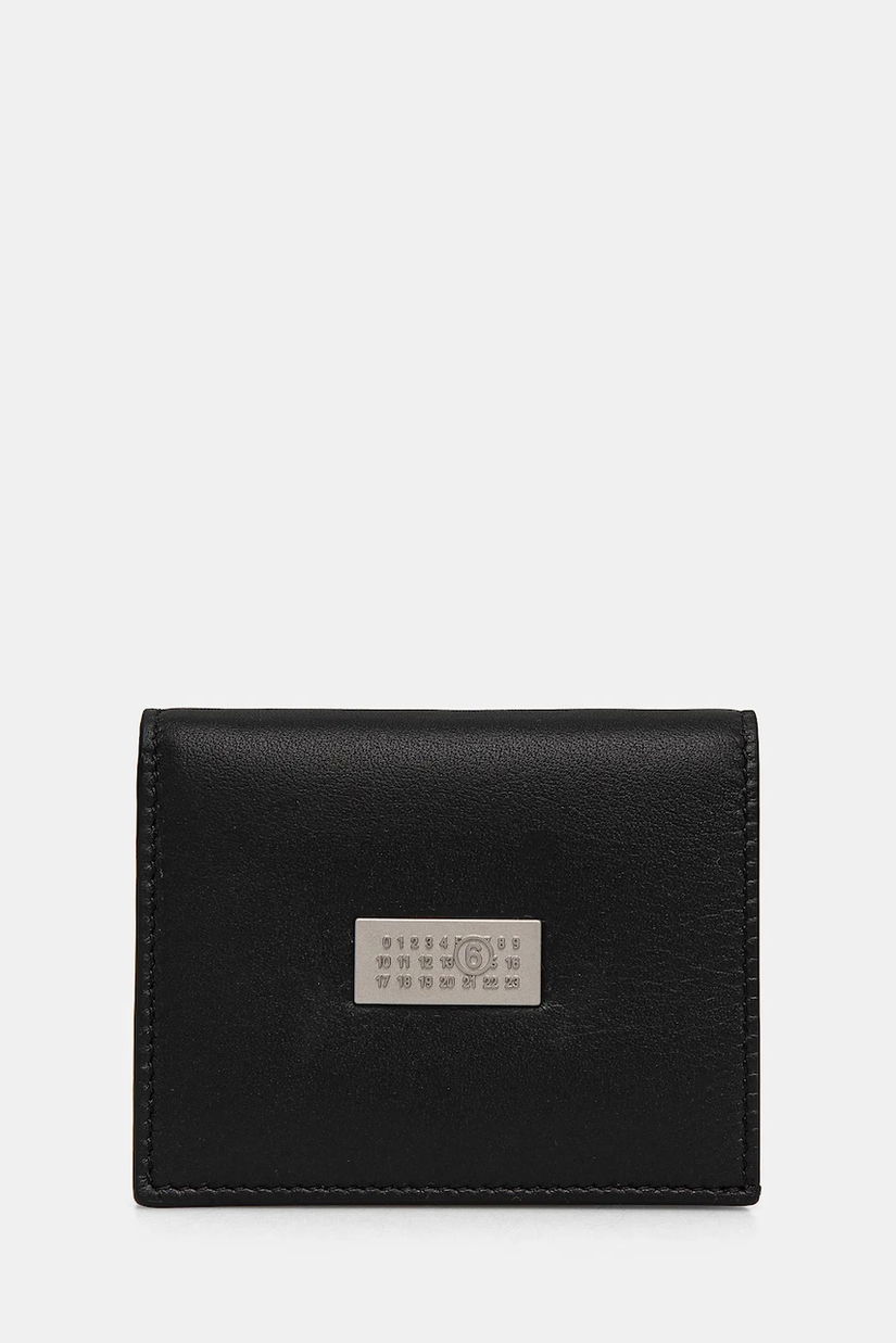 MM6 Maison Margiela portofel de piele culoarea negru, SA5UI0015.P7258