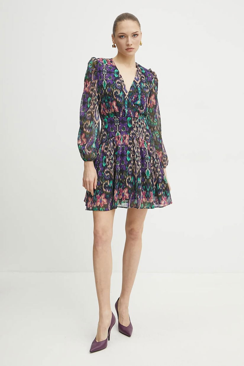Morgan rochie RABIL.F culoarea violet, mini, evazată, RABIL.F