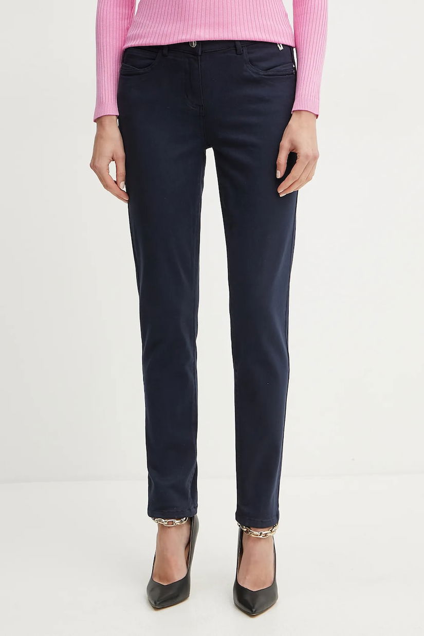 Morgan jeansi PRETTY femei, culoarea albastru marin, PRETTY