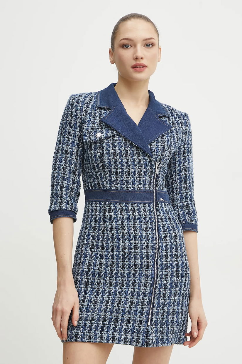 Morgan rochie din amestec de lana RETTI mini, mulată, RETTI