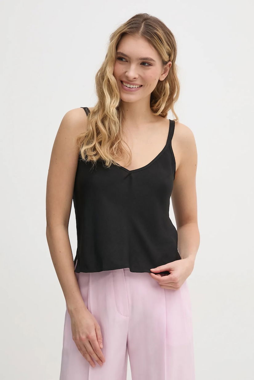 Dkny bluza femei, culoarea negru, neted, DJ4W2038