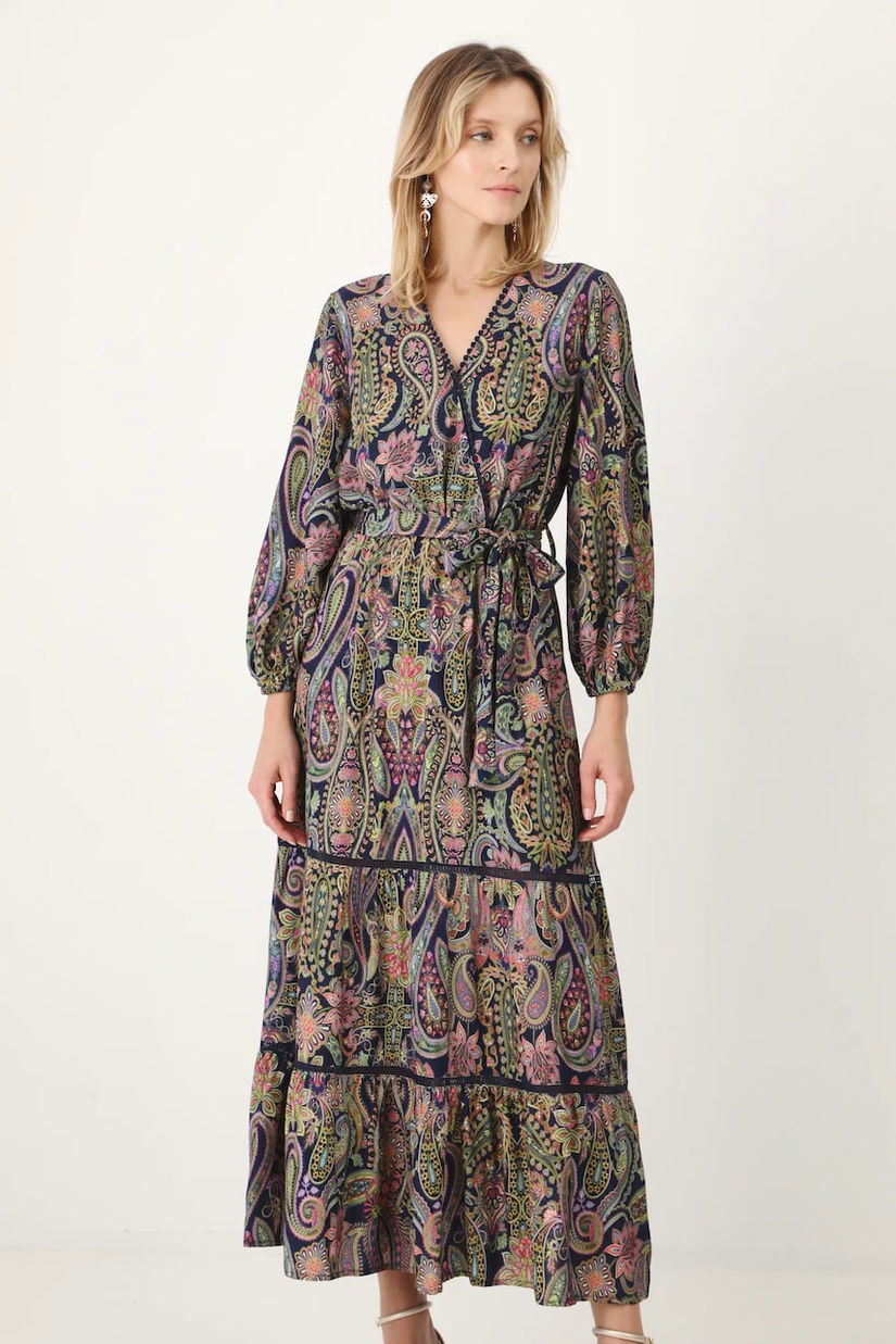 Medicine rochie maxi, evazată