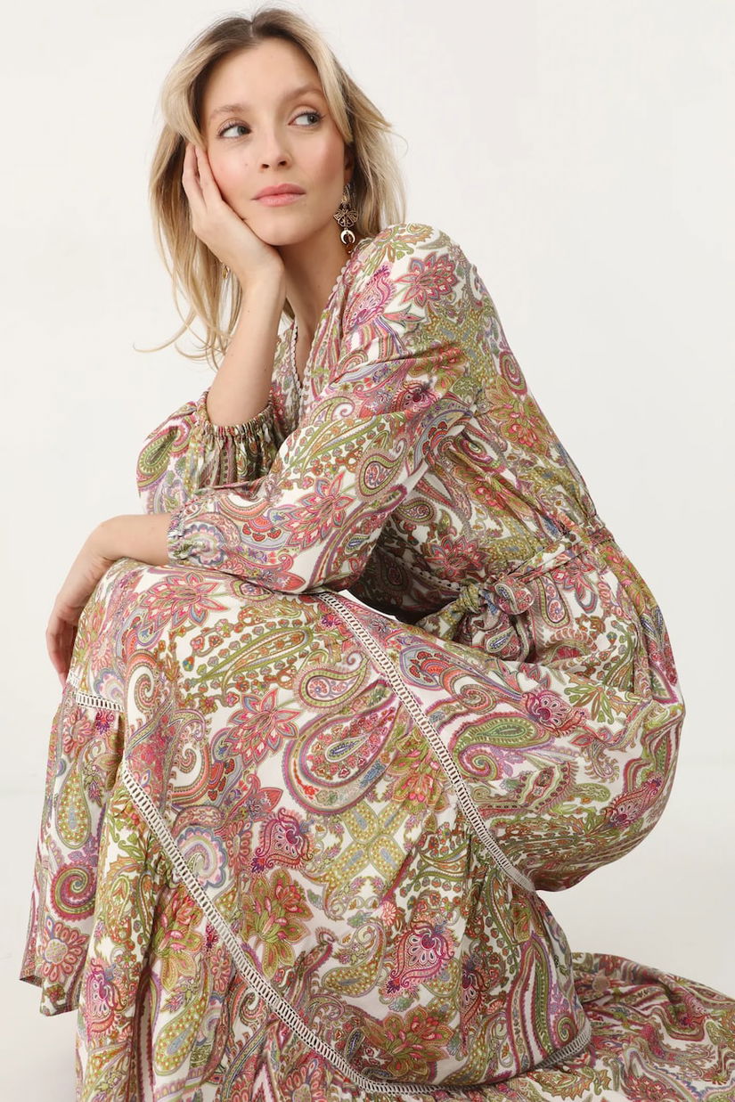 Medicine rochie maxi, evazată