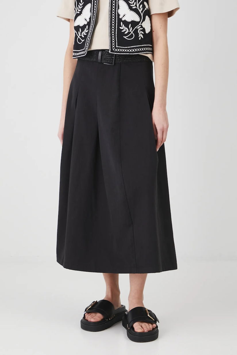 Medicine fusta culoarea negru, maxi, evazati