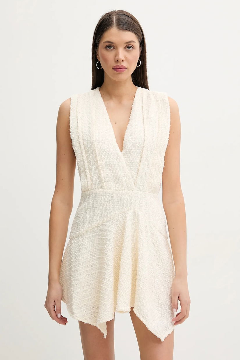 IRO rochie culoarea bej, mini, evazată, WP33SEBASTIA