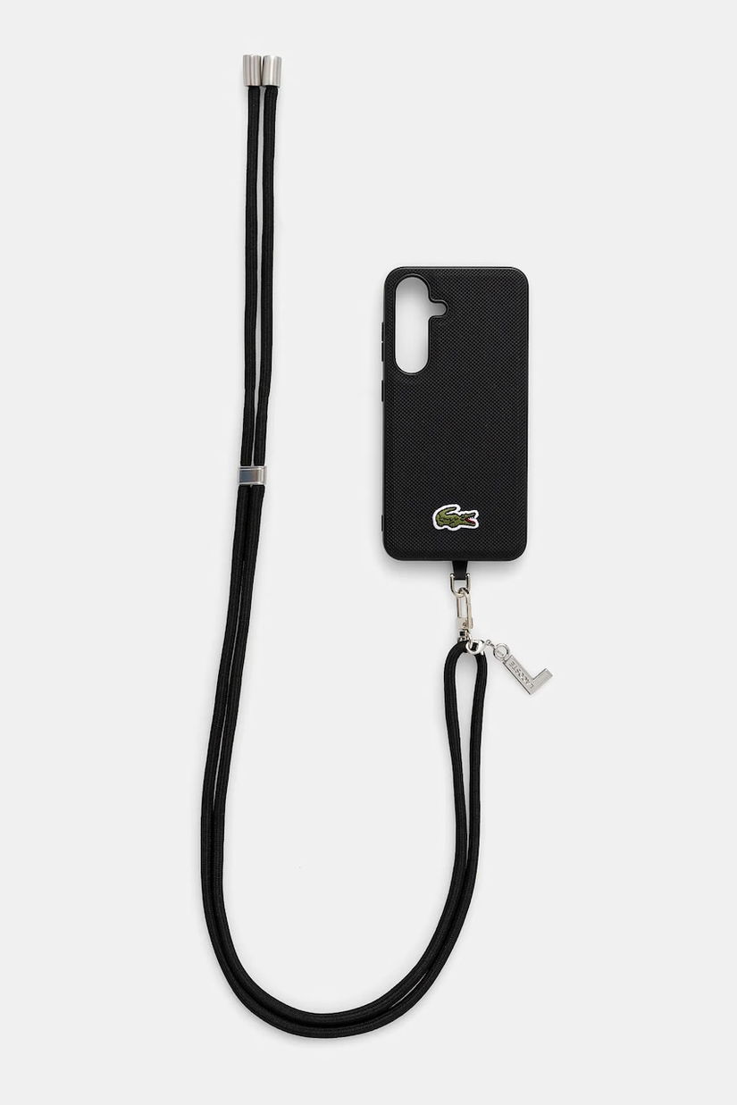Lacoste Husă pentru telefon Samsung Galaxy S25 culoarea negru, LCHMBCS25SPVCK