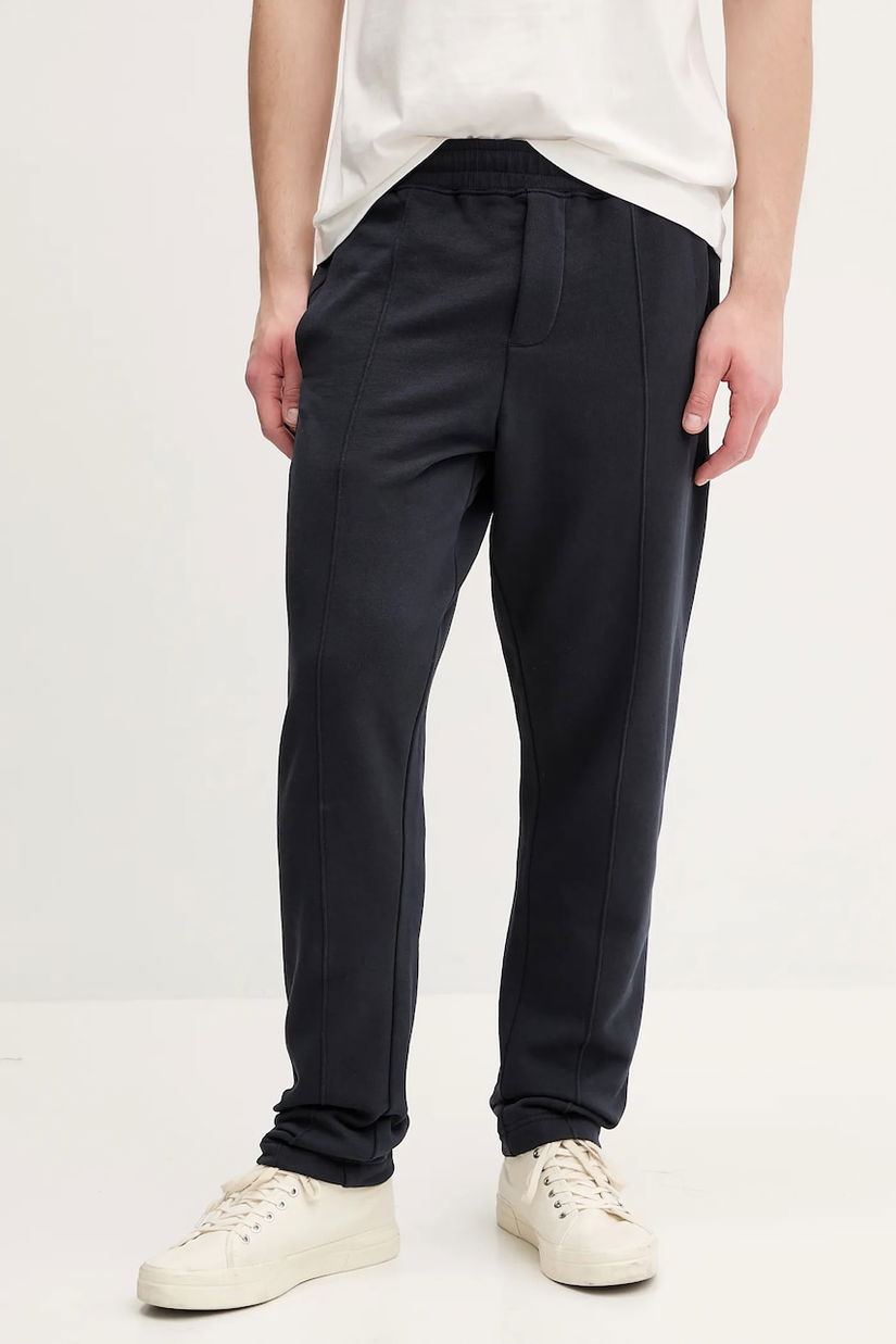Marc O'Polo pantaloni de trening din bumbac barbati, culoarea albastru marin, neted, 522402419032