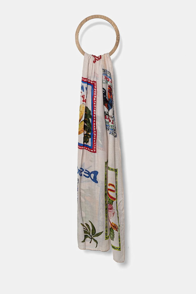 Desigual sal PARADISE RECTANGLE femei, culoarea bej, modelator, 25SAWA34