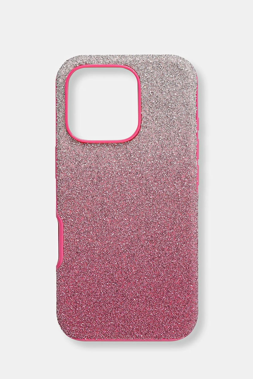 Swarovski Husa pentru telefon HIGH 16 PRO culoarea roz, 5698787